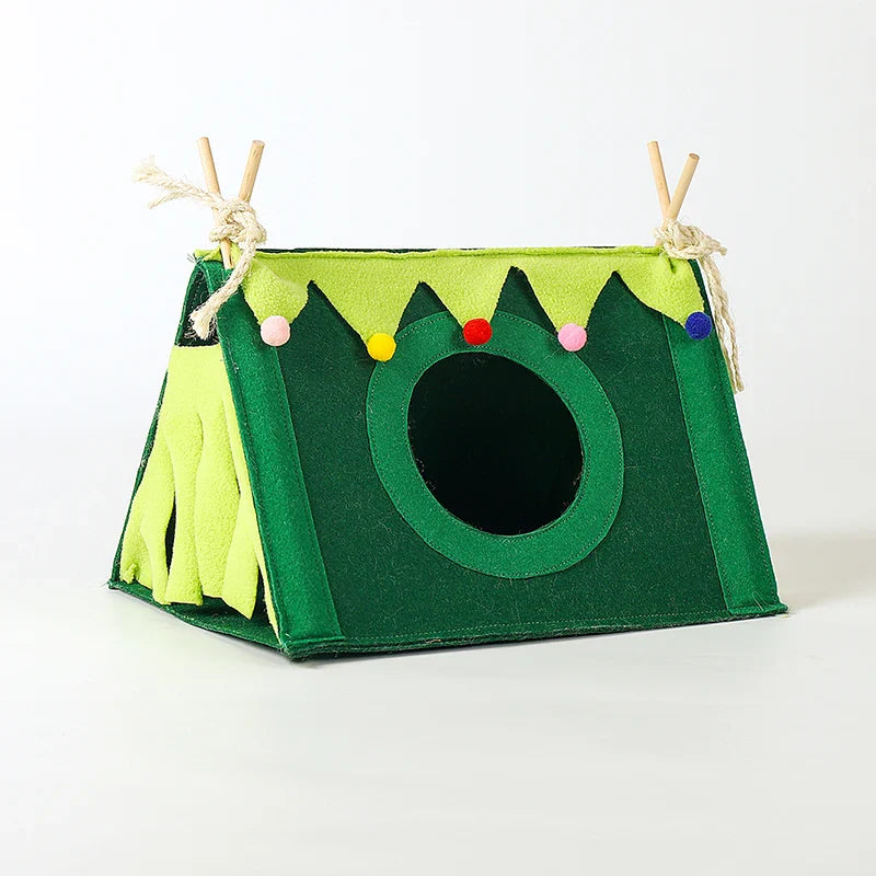 Small Pet Nest Felt Tent Rabbit Nest Hamster House Hamster Cage Large Guinea Pig Cage Guinea Pig Small Animal Bed Accessories