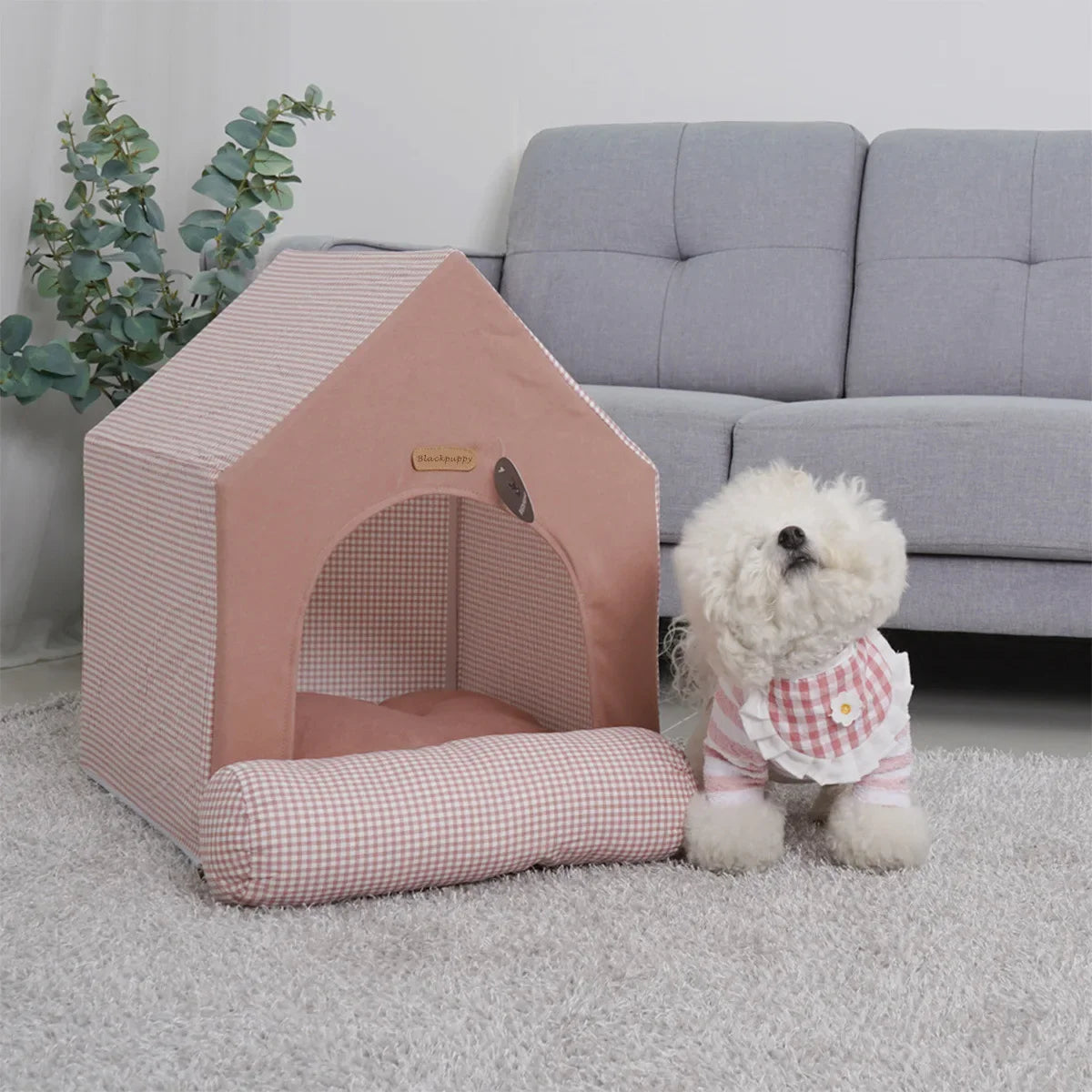 Pet Luxury Princess Deluxe House for Teddy Bear Schnauzer Dogs Cats Puppy Kitten Indoor Fluffy Warm Cozy Kennel Pet House Tent