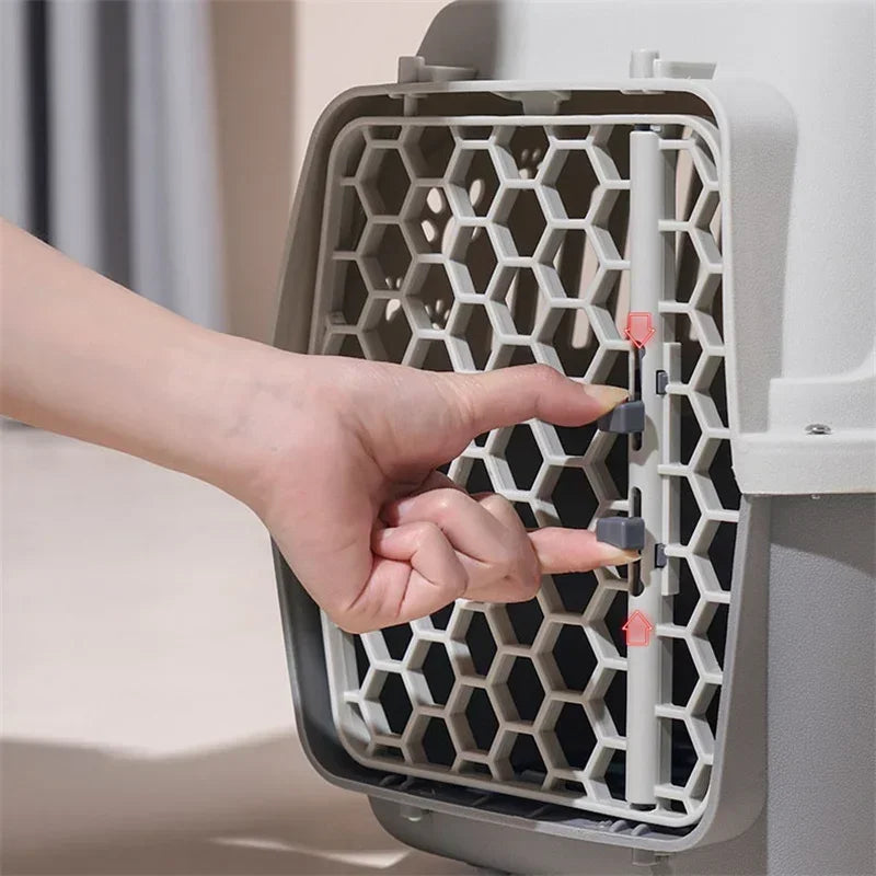 Outdoor Small Pet Carrier Cat Box Breathable Travel Carrier Box Durable Kitten Puppy Rabbit Cage Airline Approved Transport Cage