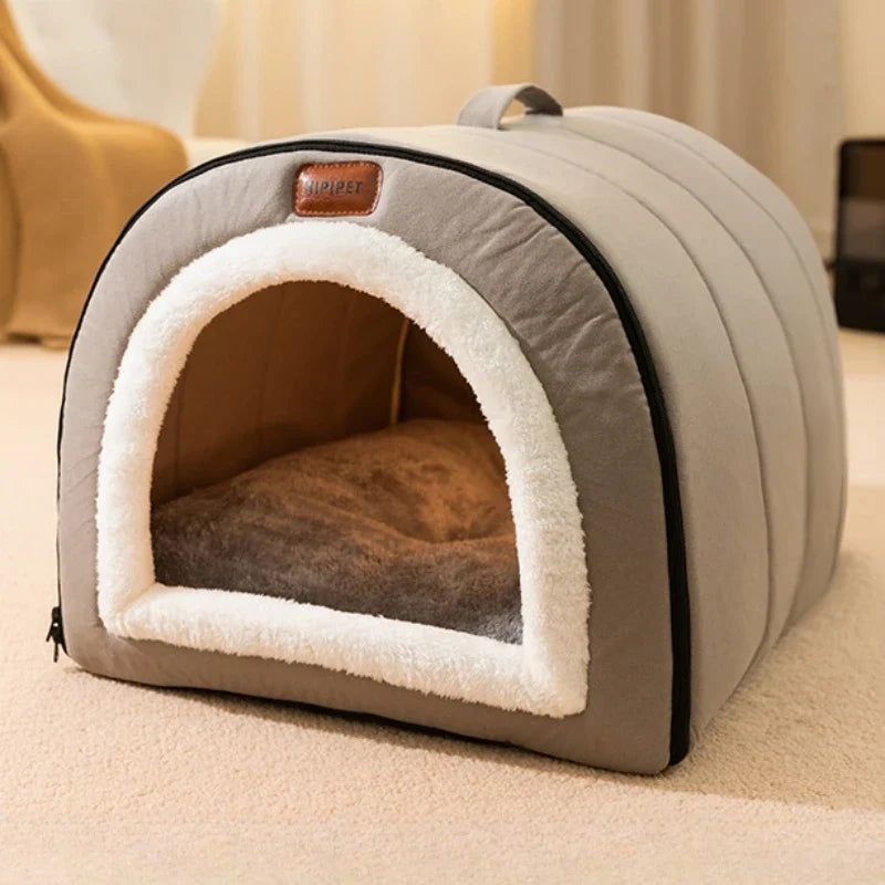 Thickening Tents Bed Nest For Dogs Soft Cat Nest Kennel Winter Cozy Pet House Enclosed Cat House Doghouse Cat Sofa Pet Supplies