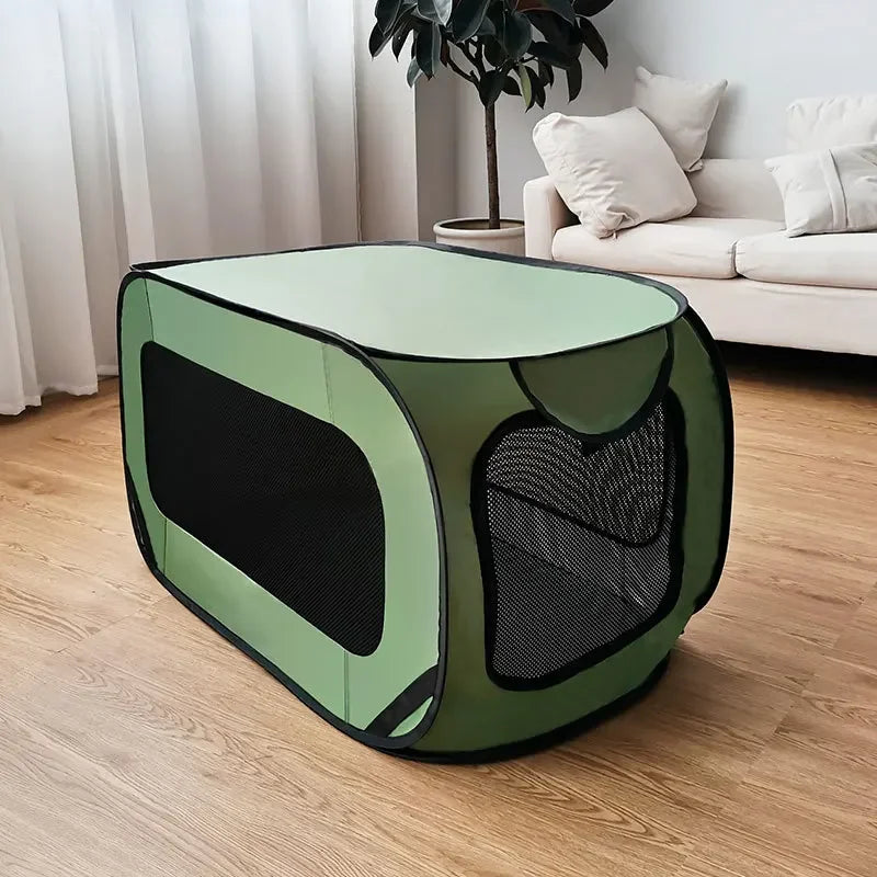 Outdoors Dog Cage Portable Folding Pet Car Trunk Carrier Breathable Transportar Cat Tent for Puppy Travel Camping Dog Bed House