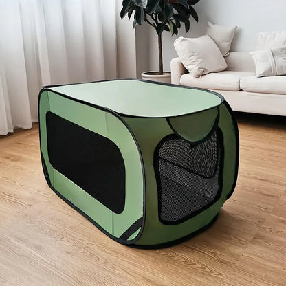 Outdoors Dog Cage Portable Folding Pet Car Trunk Carrier Breathable Transportar Cat Tent for Puppy Travel Camping Dog Bed House